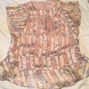 Stella & Dot: Pink Floral Shirt